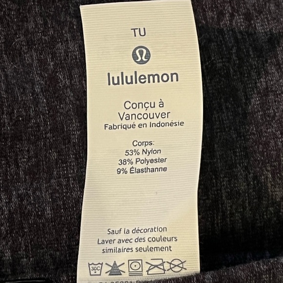 LULULEMON Rulu Scarf - Dark Heather Grey Snap Vinyasa Scarf - One Size EUC - Picture 4 of 16